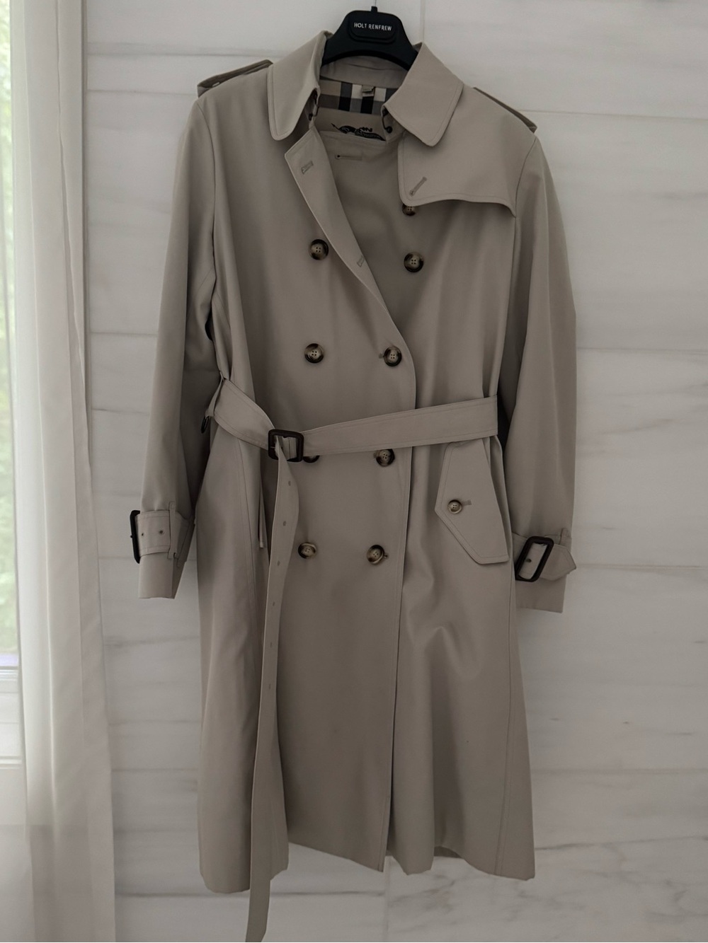 Burberry Long Beige Trench Coat